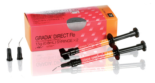 GC 003442 Gradia Direct Flo Flowable Composite Restorative Syringe A2 1.5 Gm GC 003442 Gradia Direct Flo Flowable Composite Restorative Syringe A2 1.5 Gm